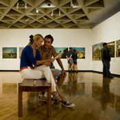 people in gallery