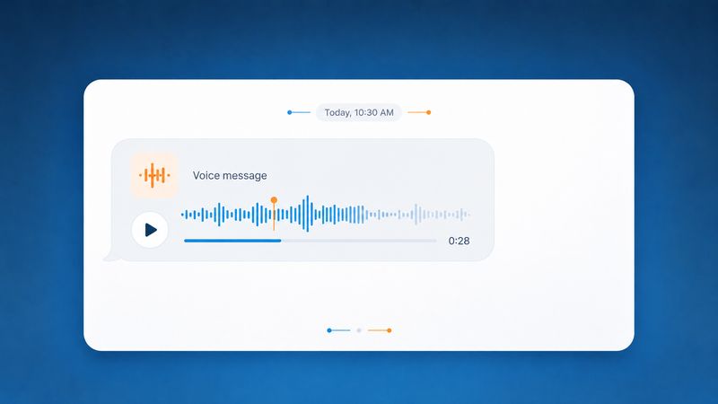 Voice message playback