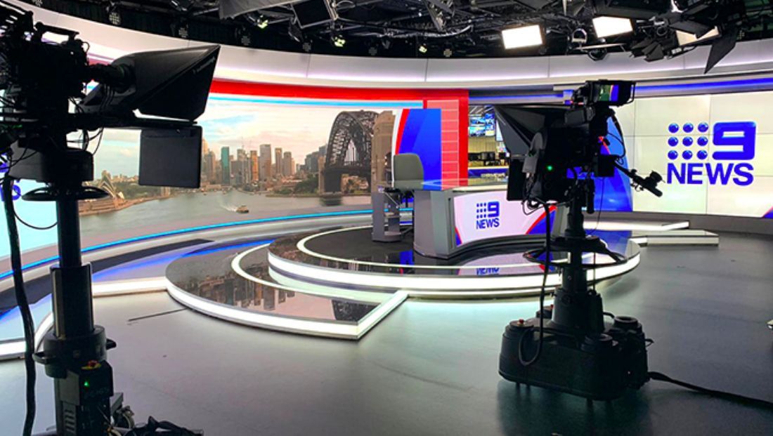 The Nine News Sydney studio